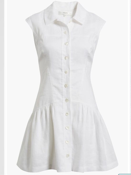 Frame Denim Dresses & Skirts - FRAME The Day Drop Waist Linen Dress
F4